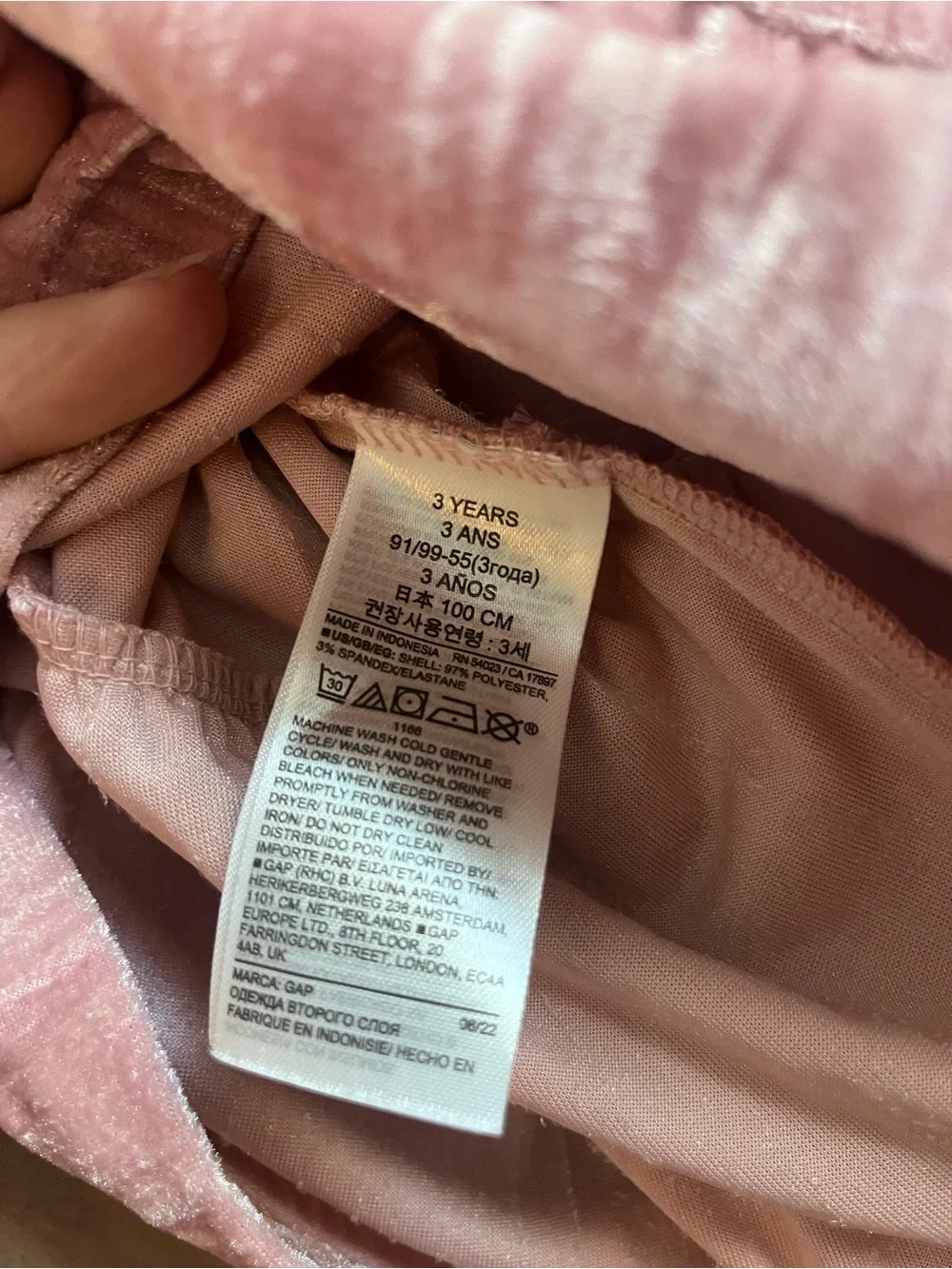 Baby GAP Pink Velour Tiered Ruffle Dress - NWT - size 3T